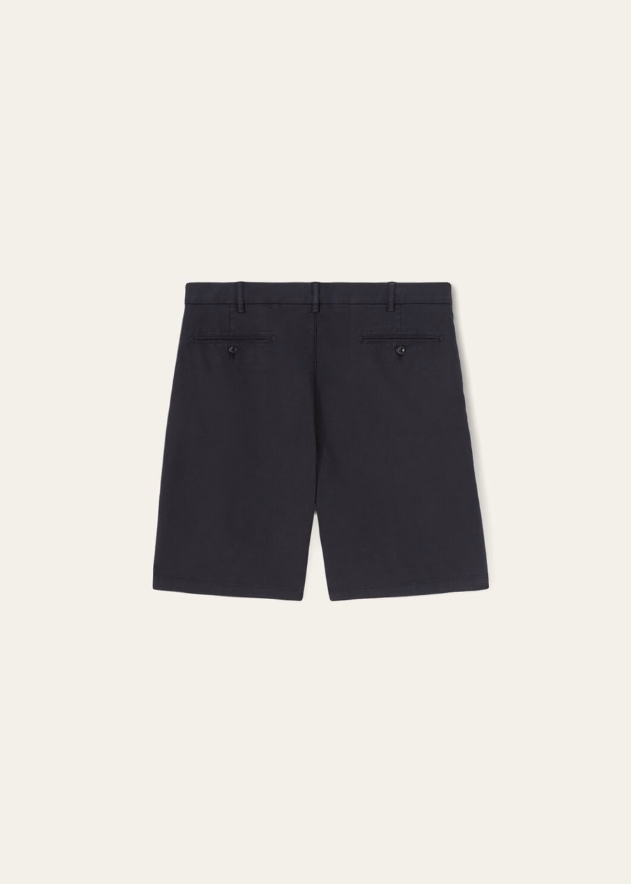 Marineblauwe katoenen dekshort
