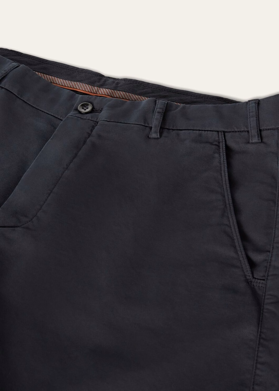Marineblauwe katoenen dekshort