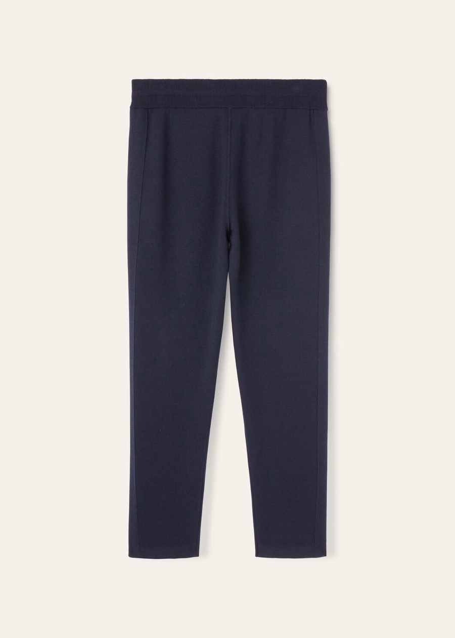 Balfour Broek Zijde Kasjmier Scheerwol Marineblauw