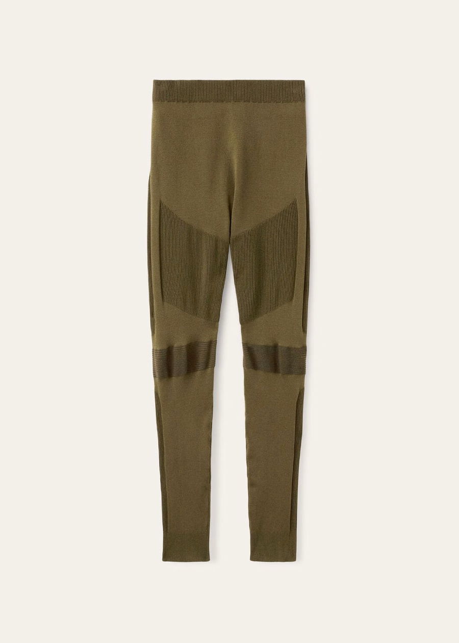 Lagorai zijden legging met boerenkoolprint