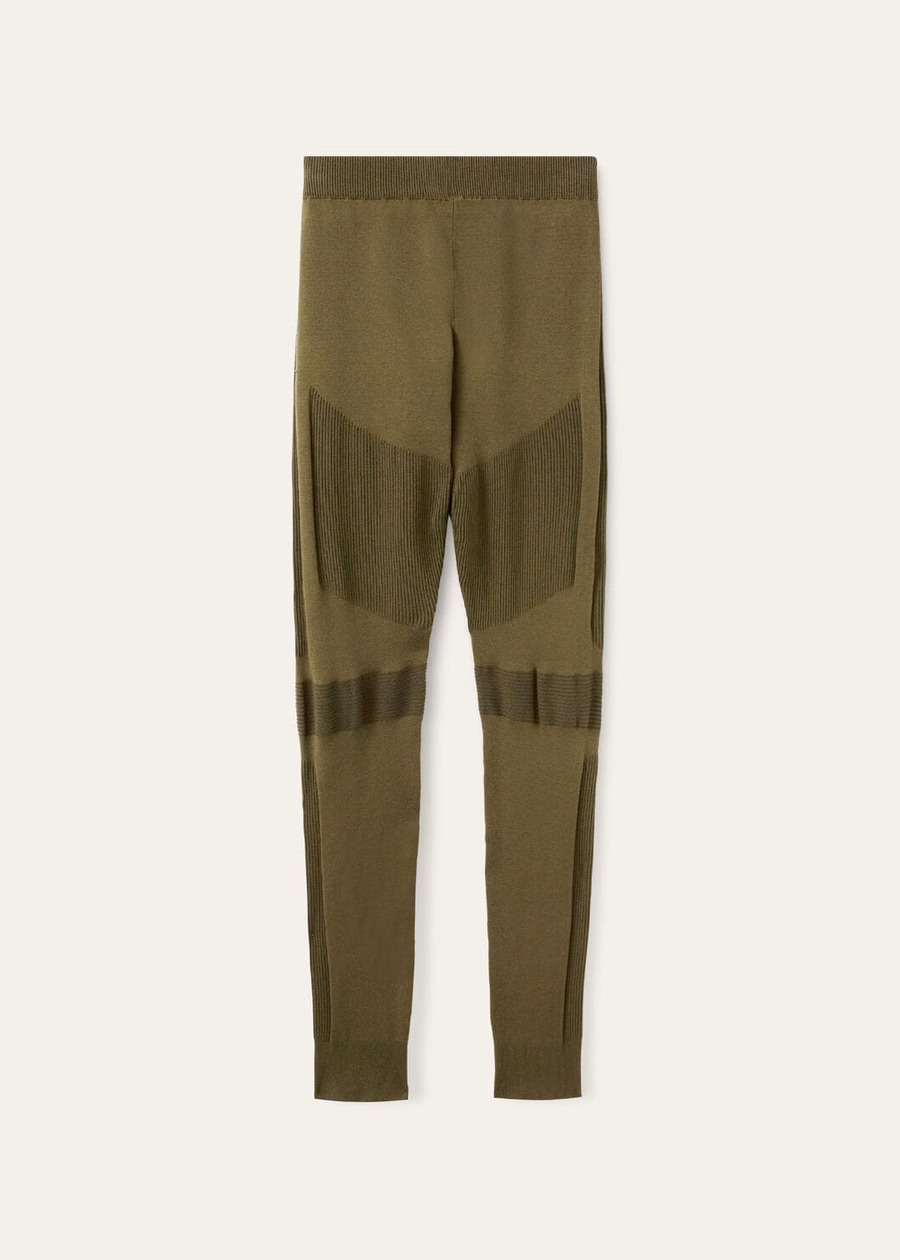Lagorai zijden legging met boerenkoolprint