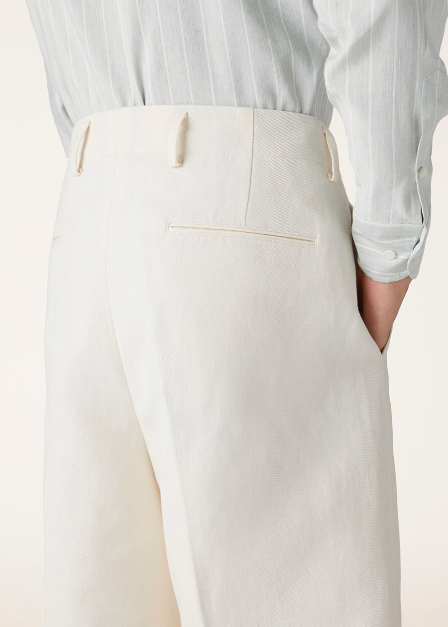 Joetsu katoenen shorts in de kleur Arctic Wolf