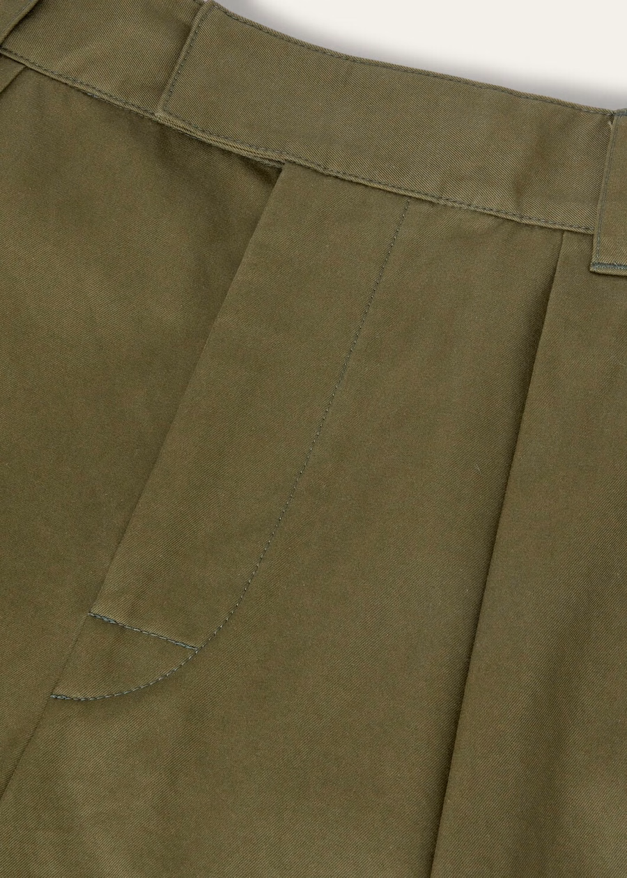 Reinga katoenen broek met theebladmotief