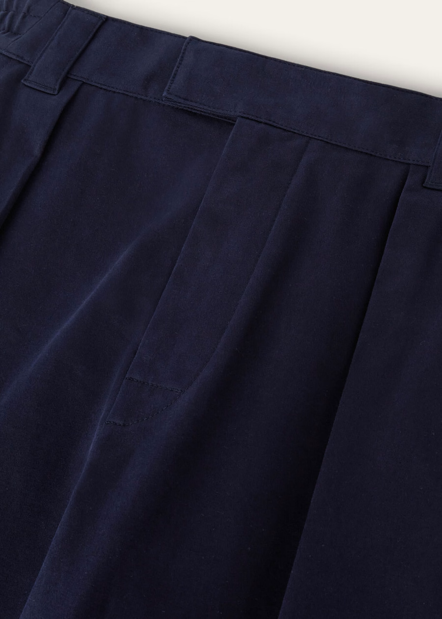 Reinga katoenen broek marineblauw oceaan golven