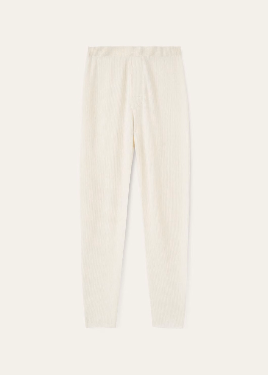 Witte sneeuw cocon kasjmier broek