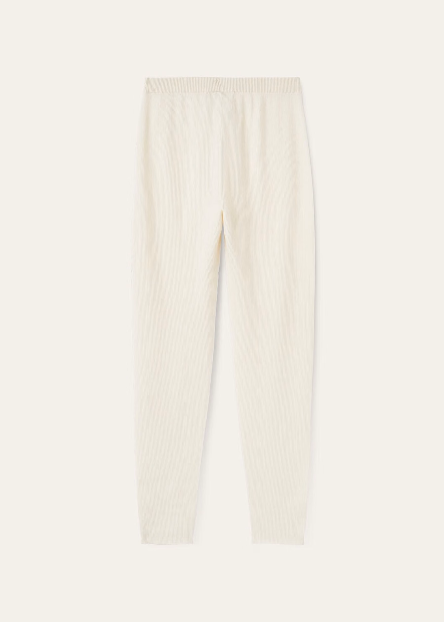 Witte sneeuw cocon kasjmier broek