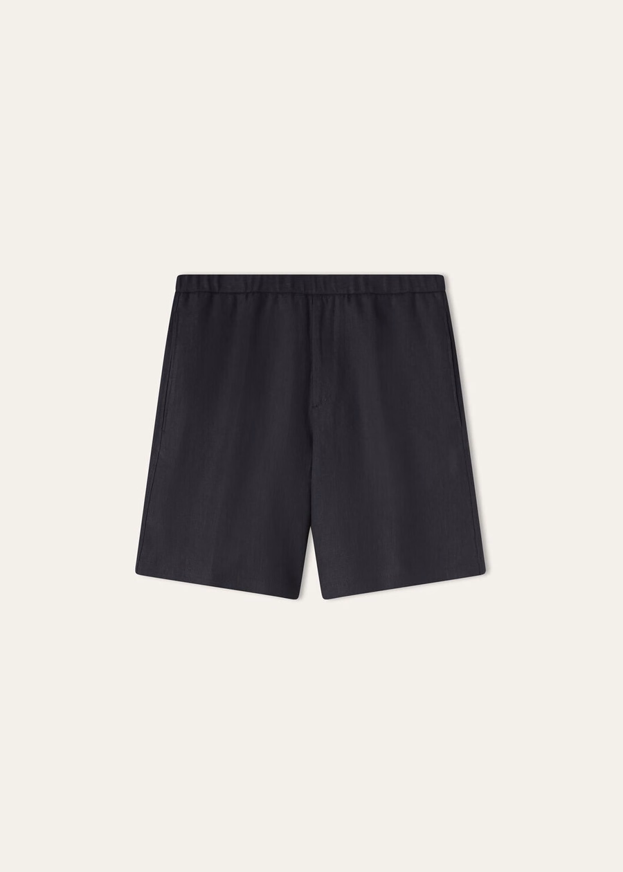 Marlyn Bermuda Shorts Linnen Saffier Nacht