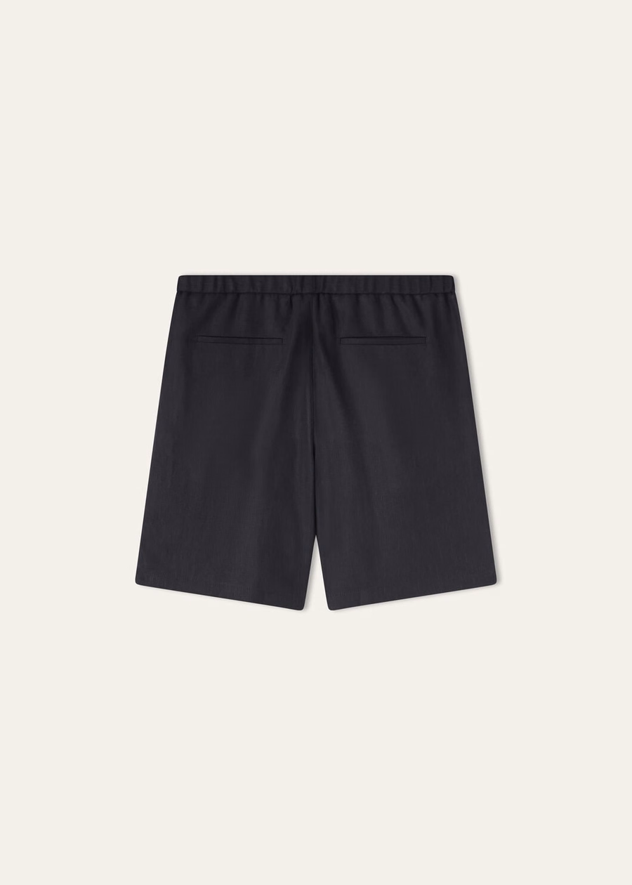 Marlyn Bermuda Shorts Linnen Saffier Nacht