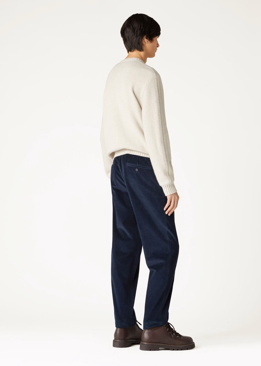 Jarno katoenen broek marineblauw
