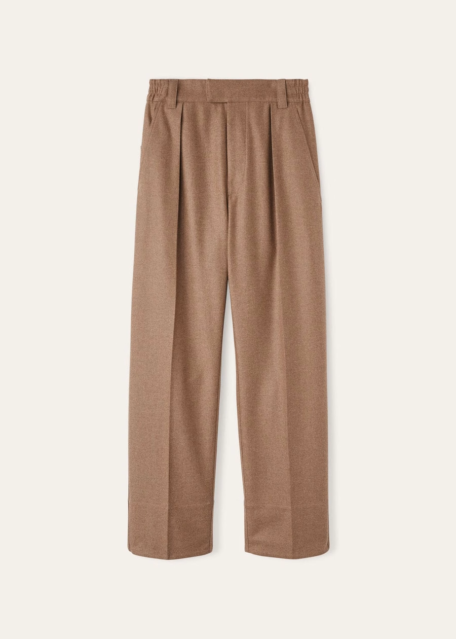 Reinga Cashmere Broek van Scheerwol, Rustiek Amber