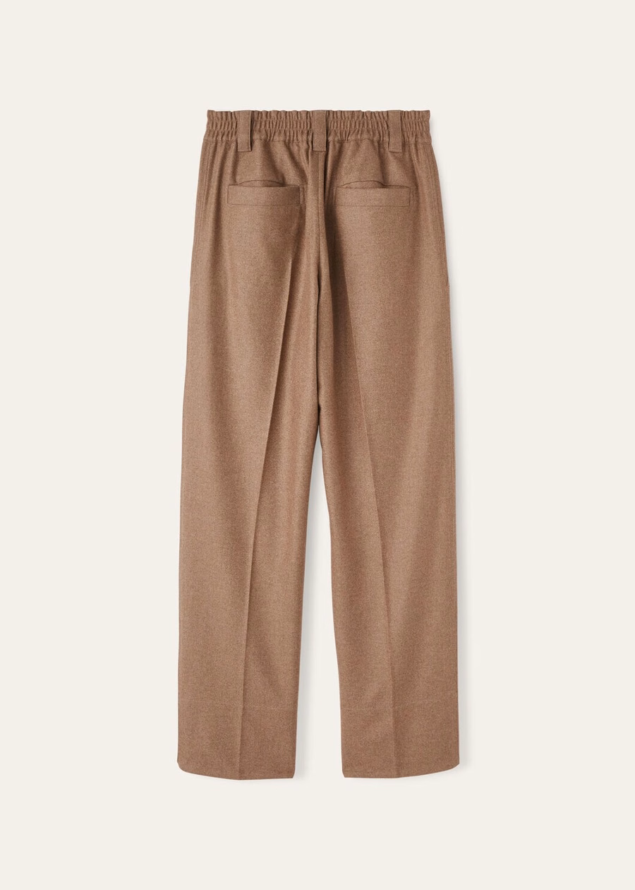 Reinga Cashmere Broek van Scheerwol, Rustiek Amber