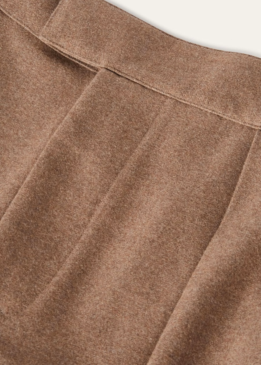Reinga Cashmere Broek van Scheerwol, Rustiek Amber