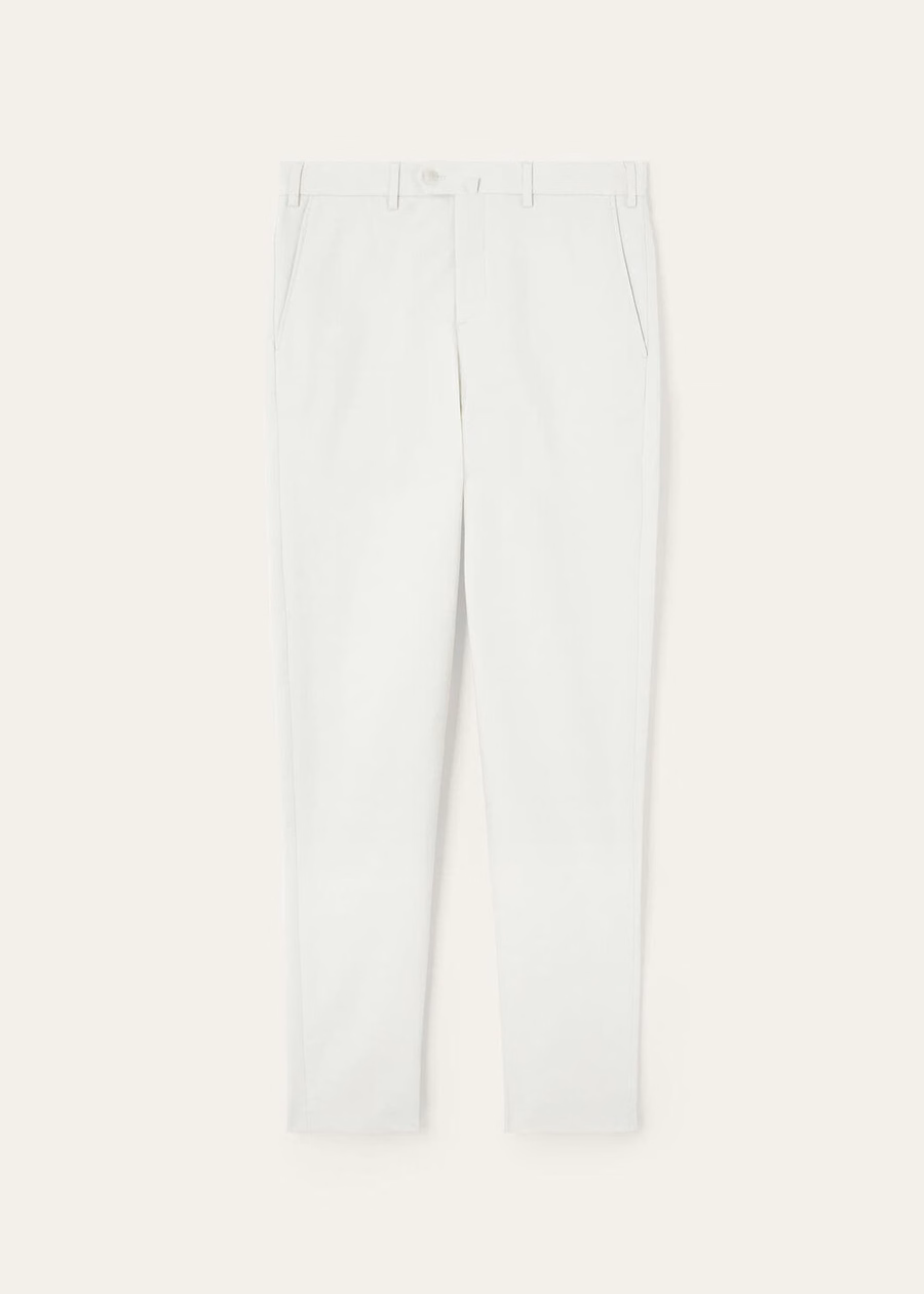Carlo katoenen broek optisch wit