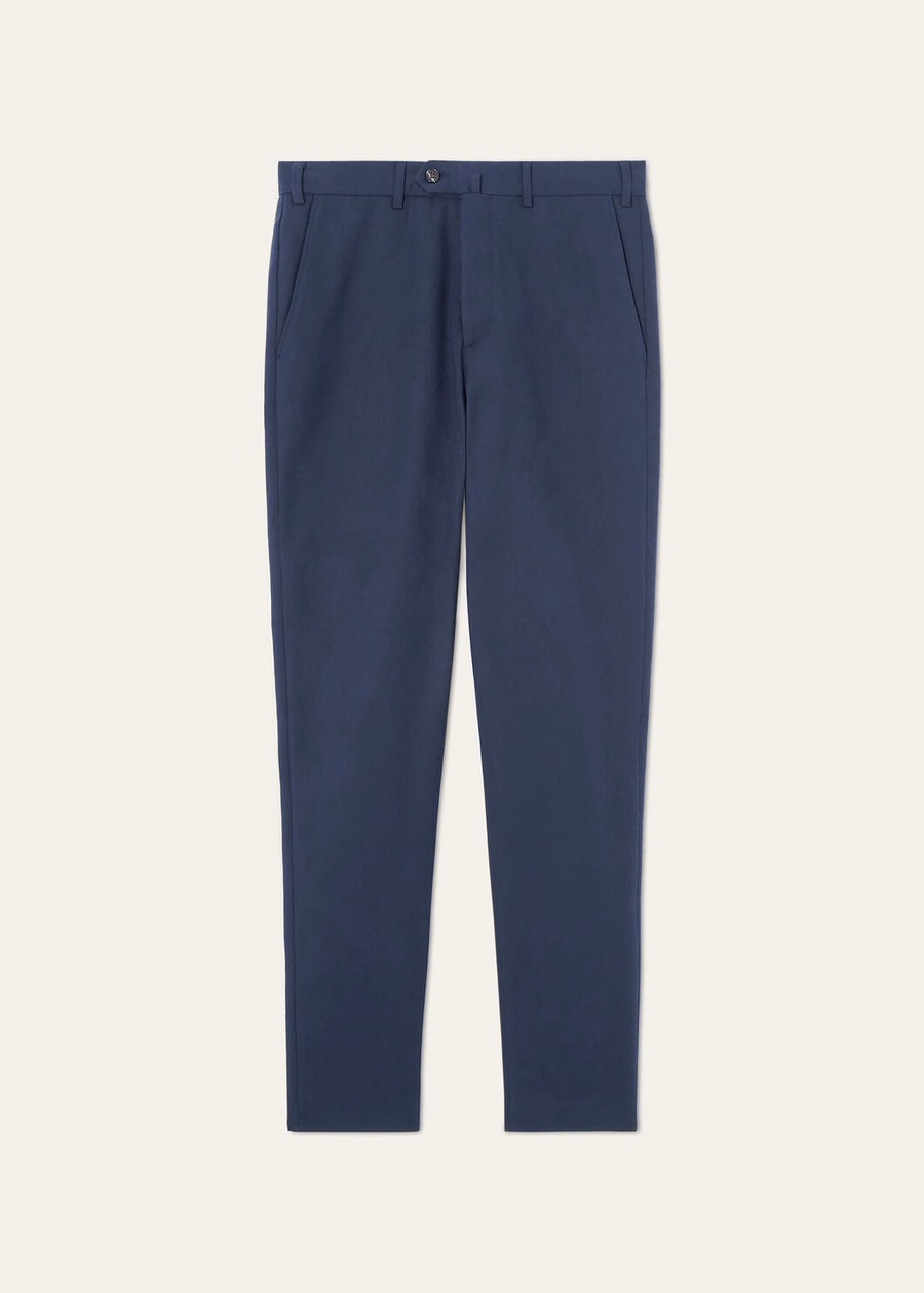 Carlo katoenen broek licht babyblauw