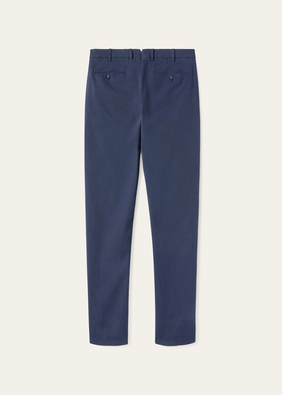 Carlo katoenen broek licht babyblauw