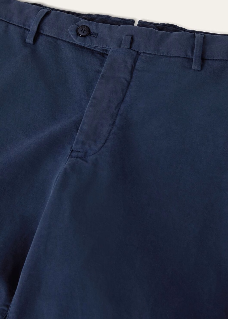 Carlo katoenen broek licht babyblauw