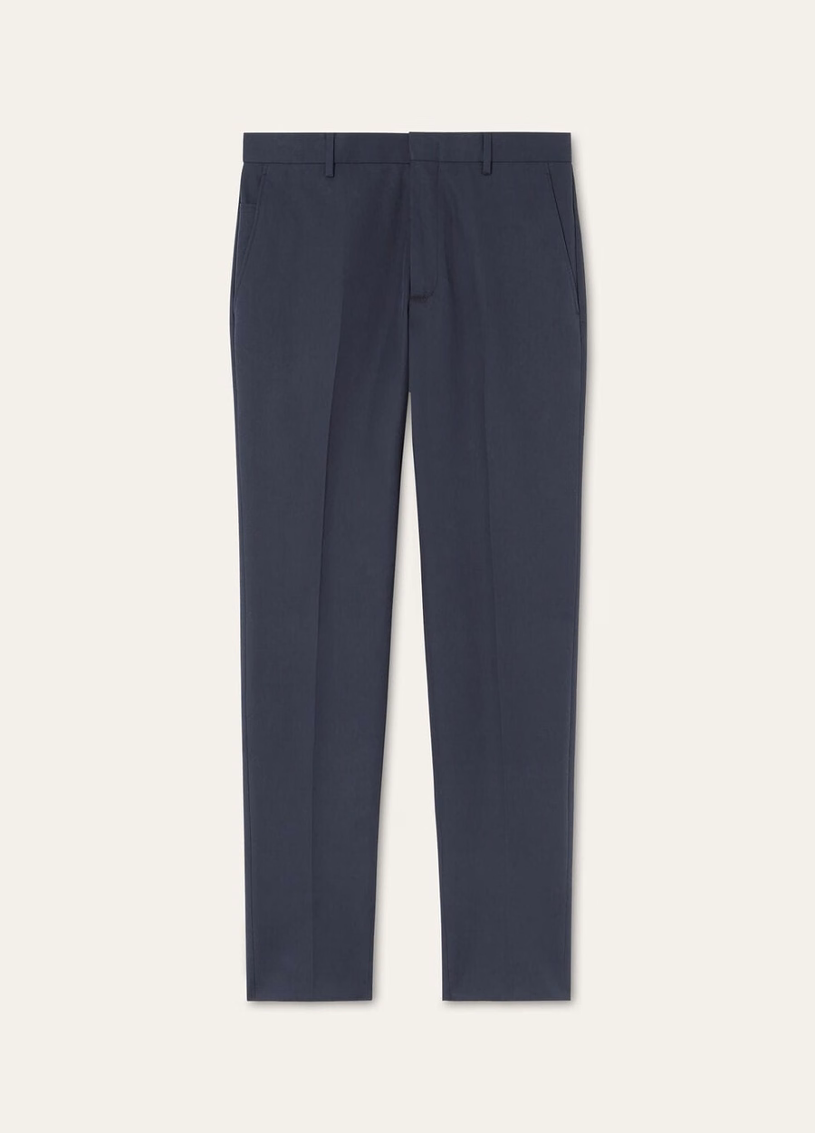 Jarno katoenen broek marineblauw oceaan golven