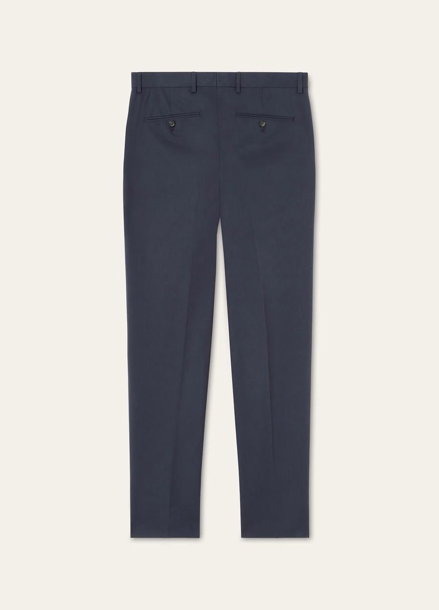Jarno katoenen broek marineblauw oceaan golven