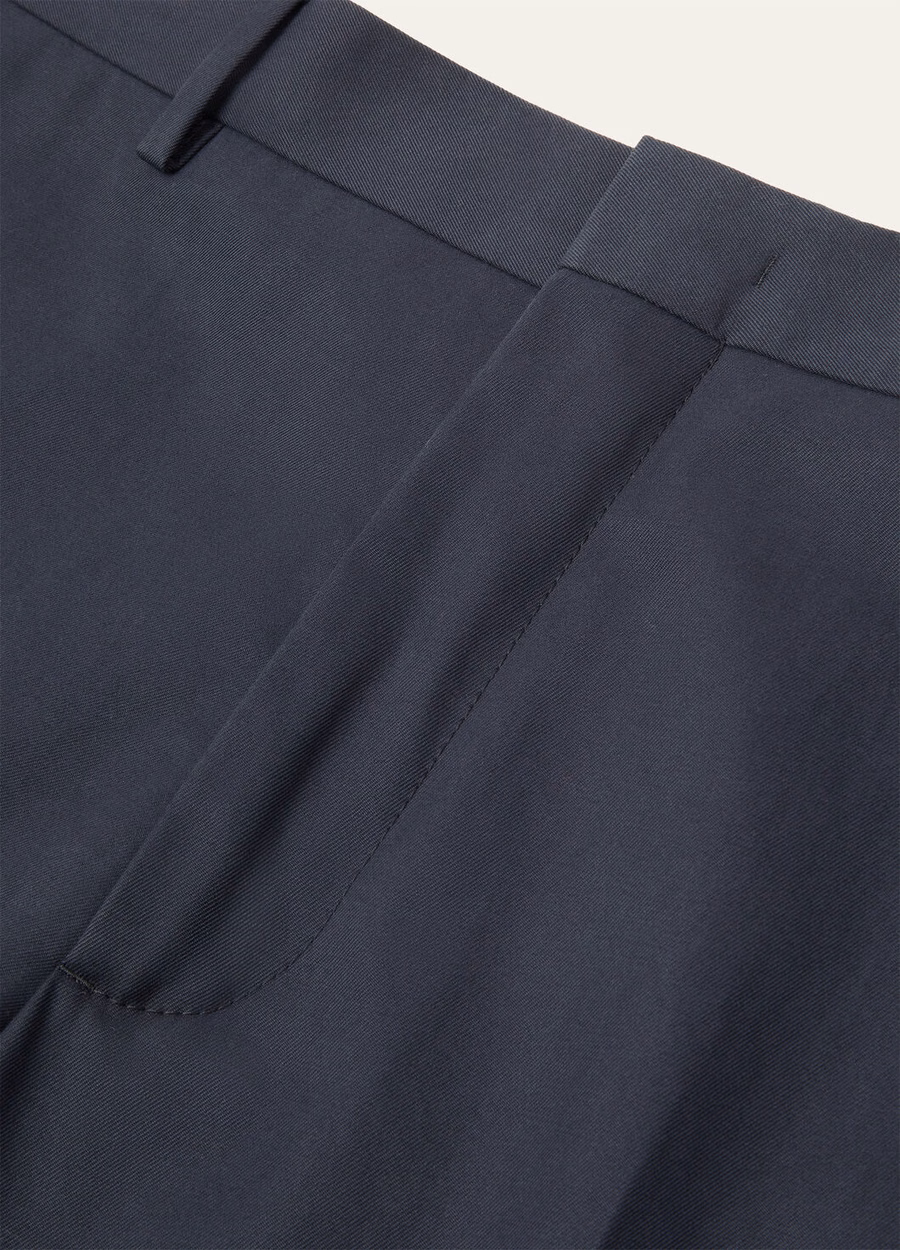 Jarno katoenen broek marineblauw oceaan golven