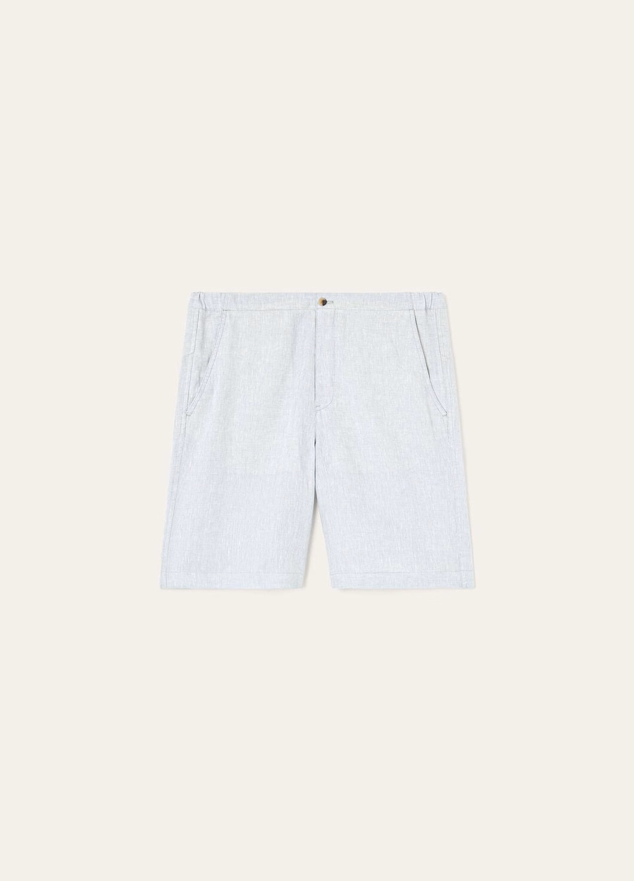 Nolan Bermuda Shorts Linnen Meer Water
