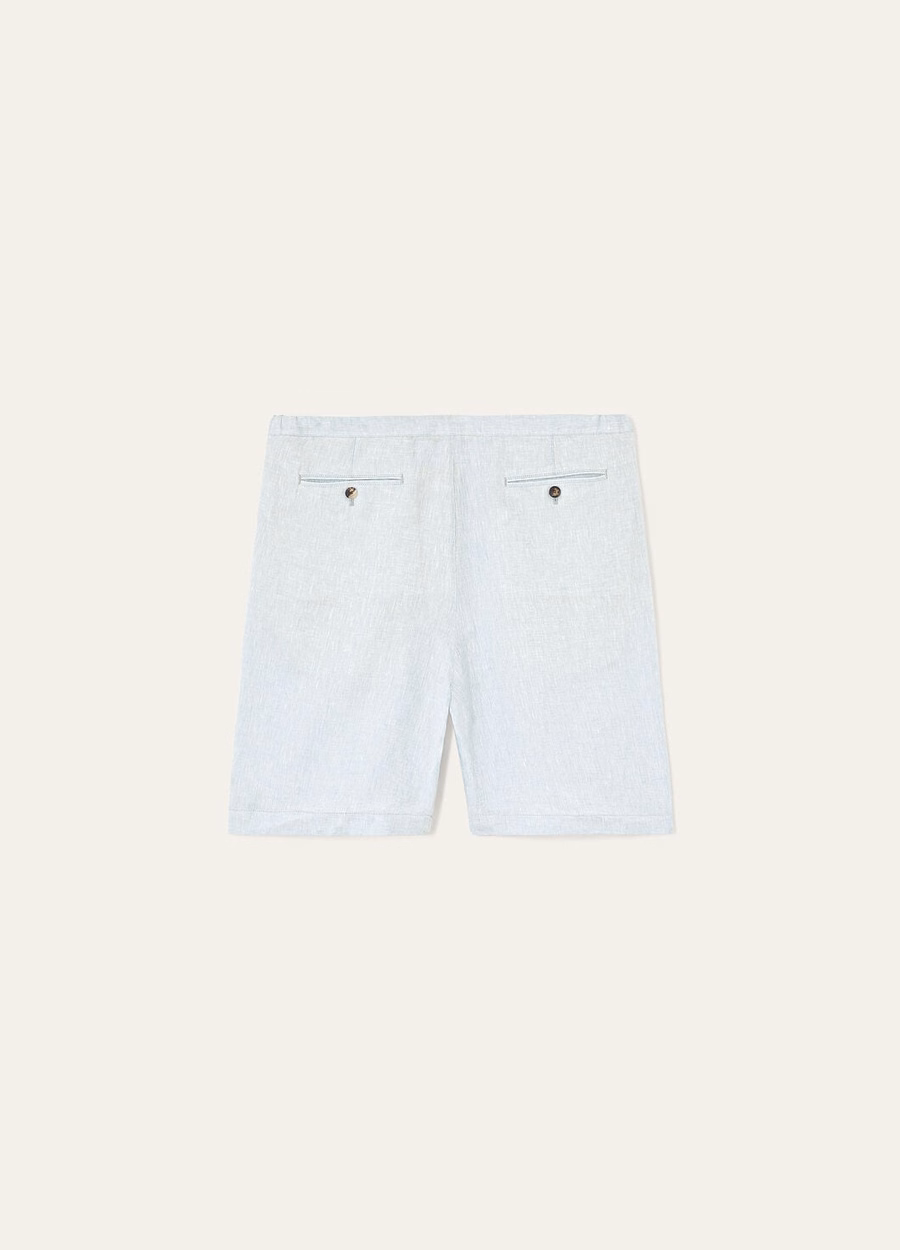 Nolan Bermuda Shorts Linnen Meer Water