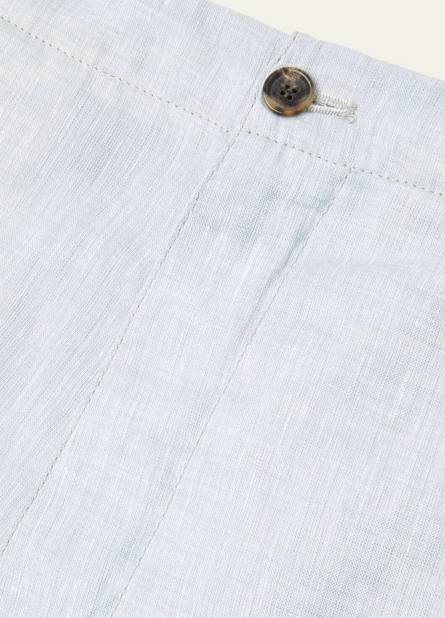 Nolan Bermuda Shorts Linnen Meer Water
