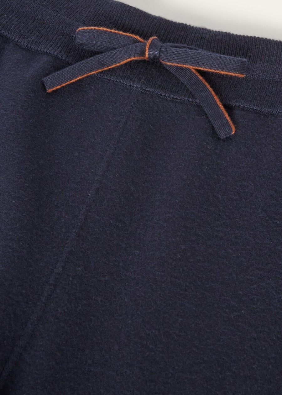 balfour broek zijde kasjmier scheerwol marineblauw