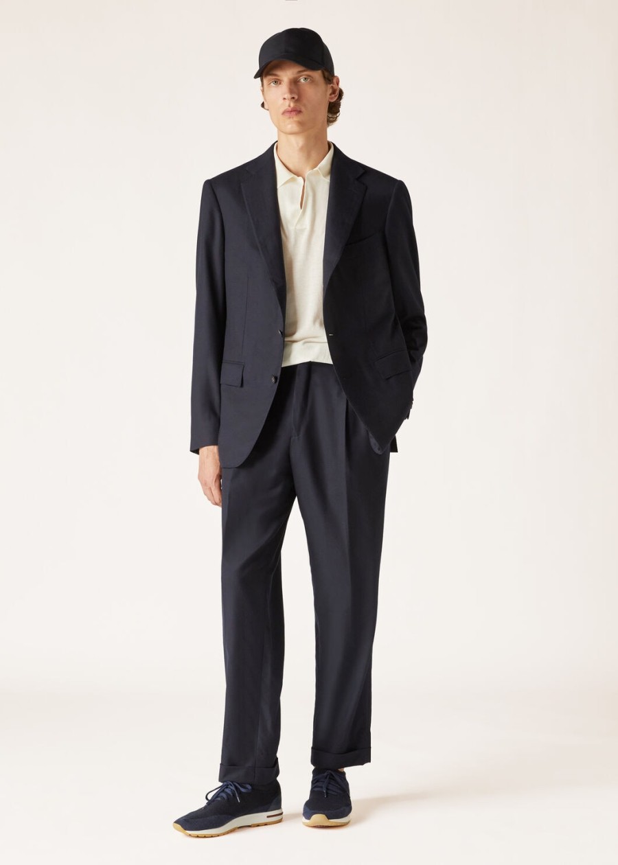 the gift of kings tailor two pince trousers navy