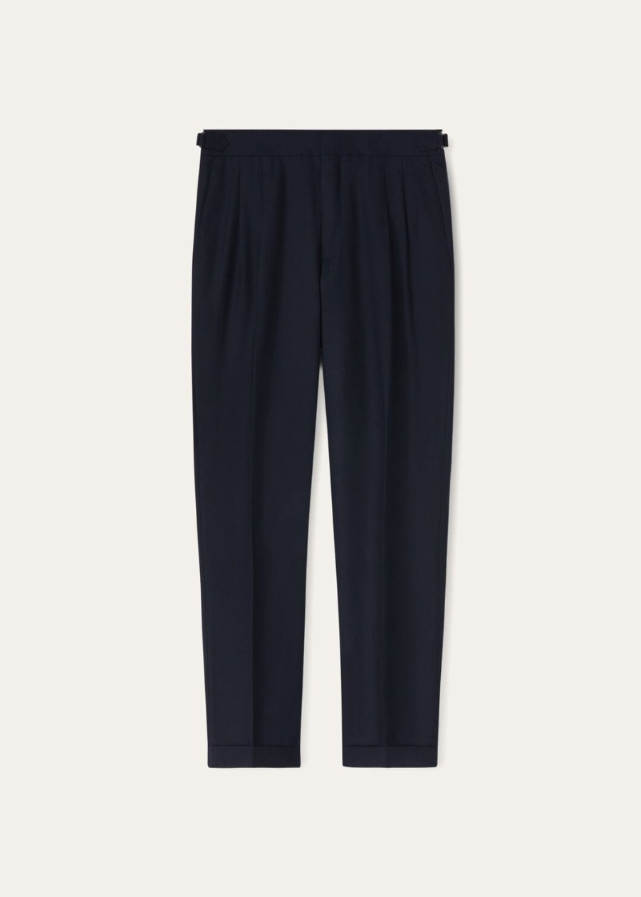 the gift of kings tailor two pince trousers navy