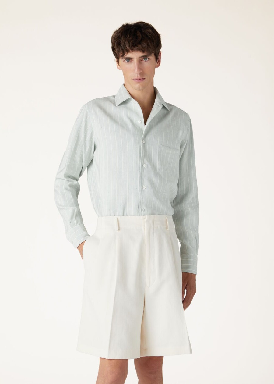 joetsu katoenen shorts in de kleur arctic wolf