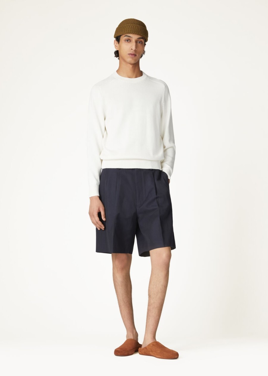 joetsu katoenen shorts marineblauw