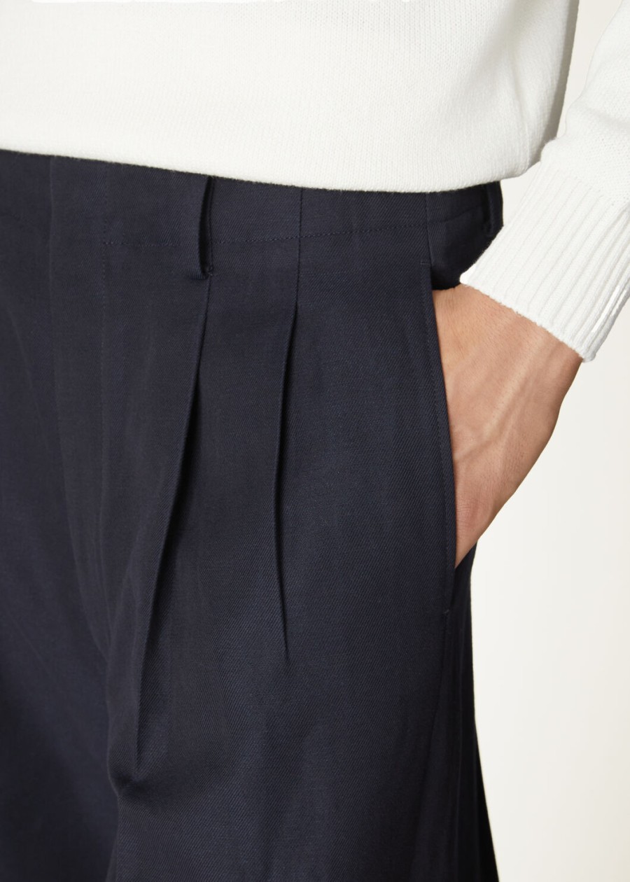 joetsu katoenen shorts marineblauw