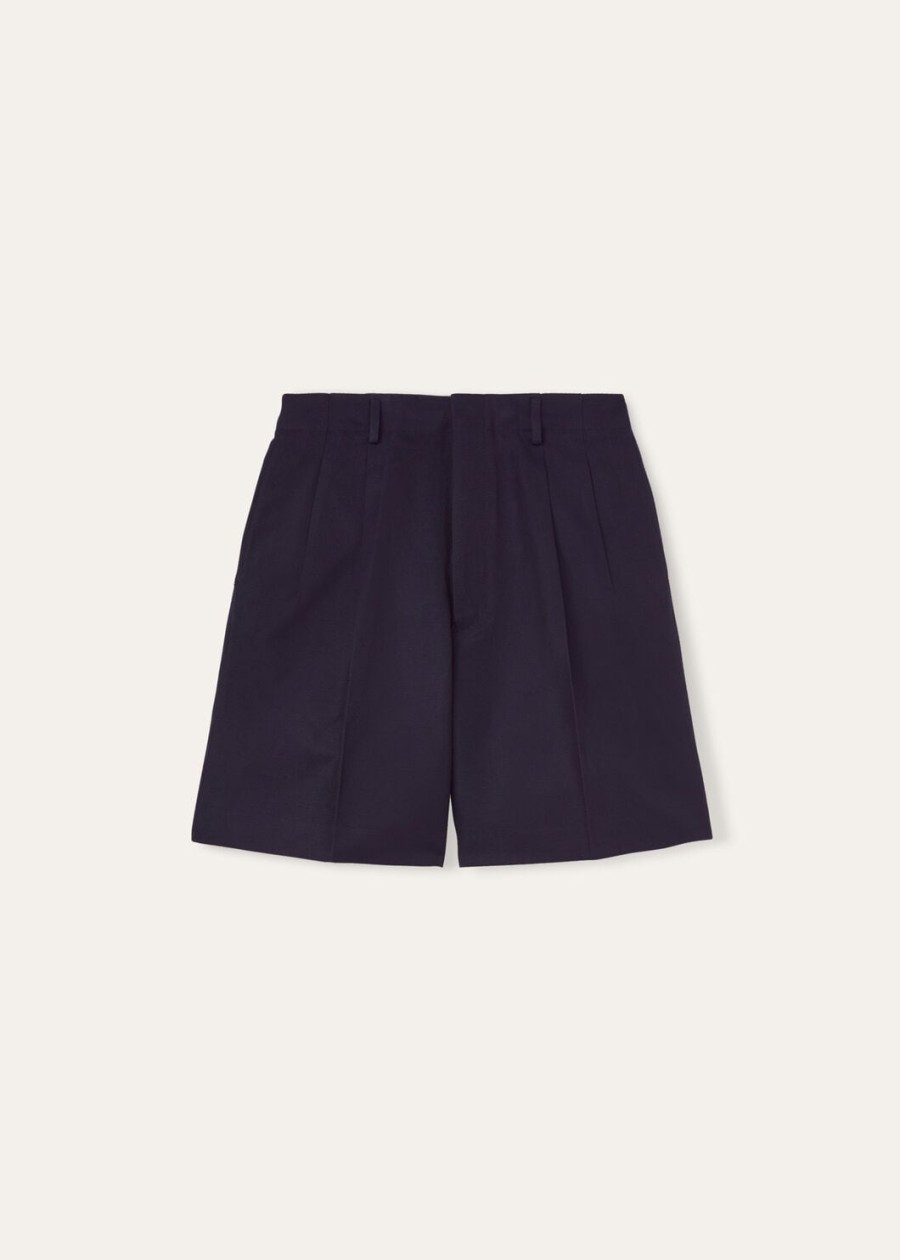 joetsu katoenen shorts marineblauw