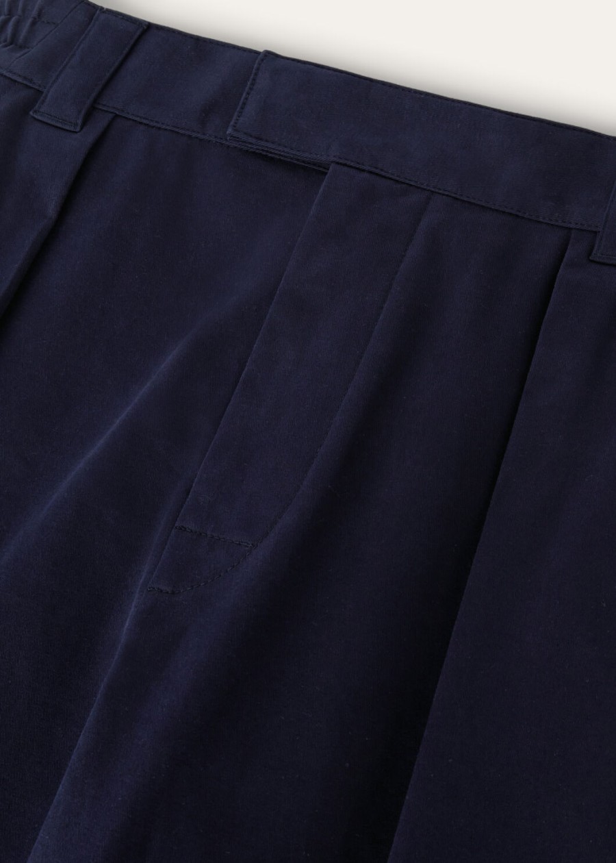 reinga katoenen broek marineblauw oceaan golven