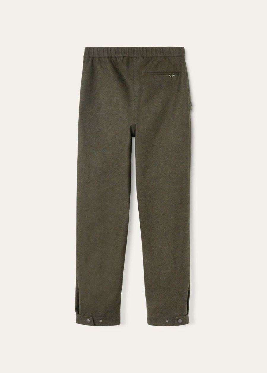 mees wollen broek in houtskoolkleur met schaduweffect