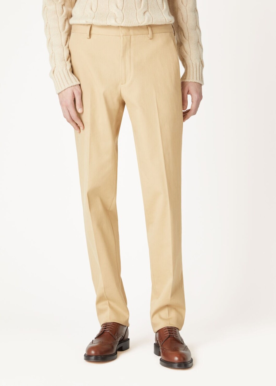 jarno katoenen highlander camelkleurige broek