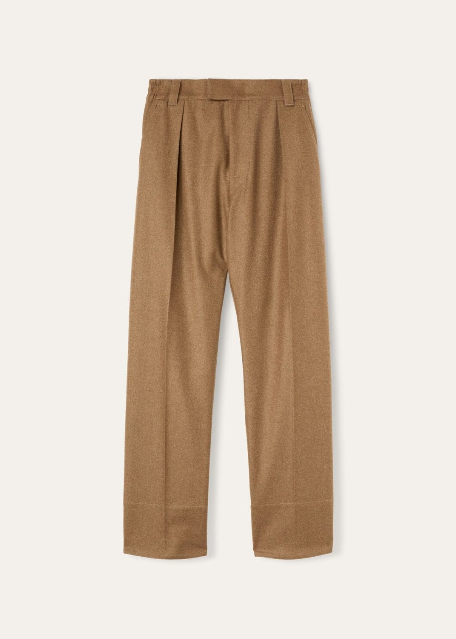 reinga kasjmier broek van scheerwol schotse tundra melange