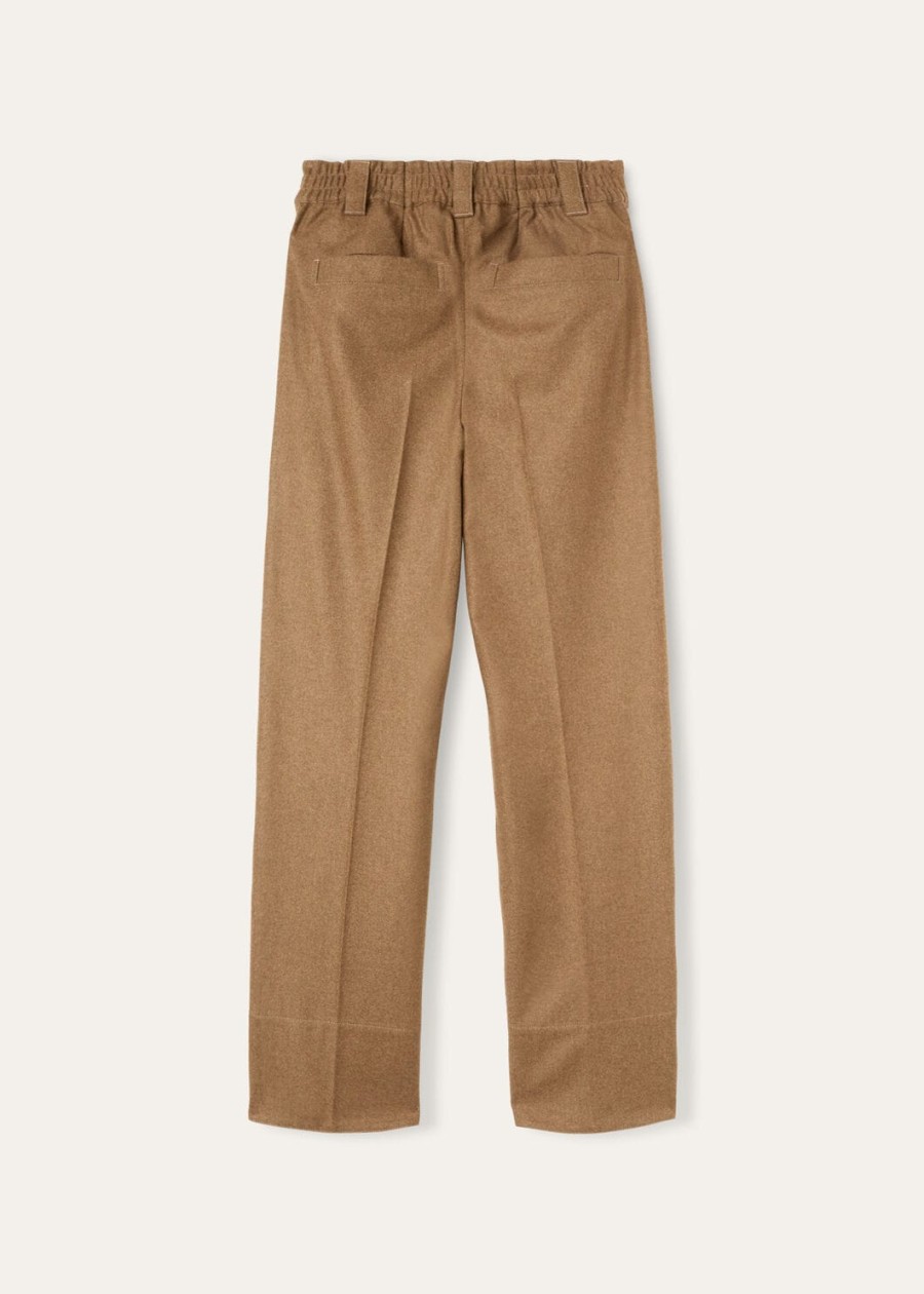 reinga kasjmier broek van scheerwol schotse tundra melange