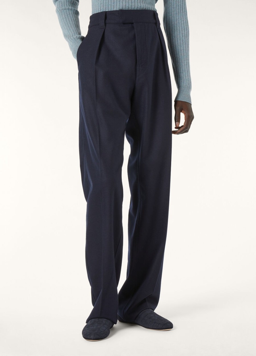 reinga broek kasjmier scheerwol chinees blauw