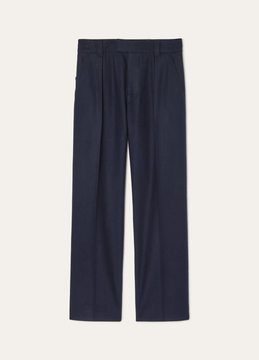 reinga broek kasjmier scheerwol chinees blauw
