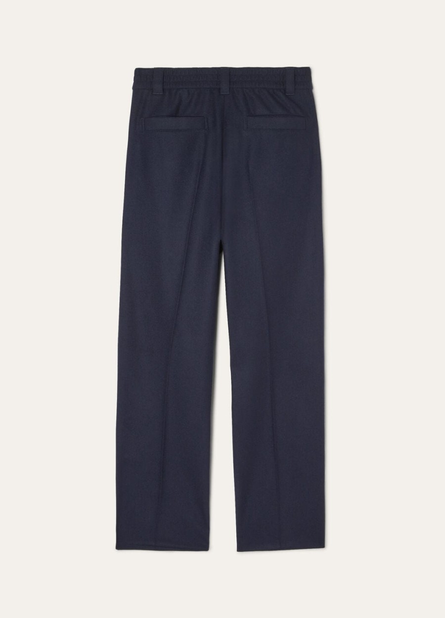 reinga broek kasjmier scheerwol chinees blauw