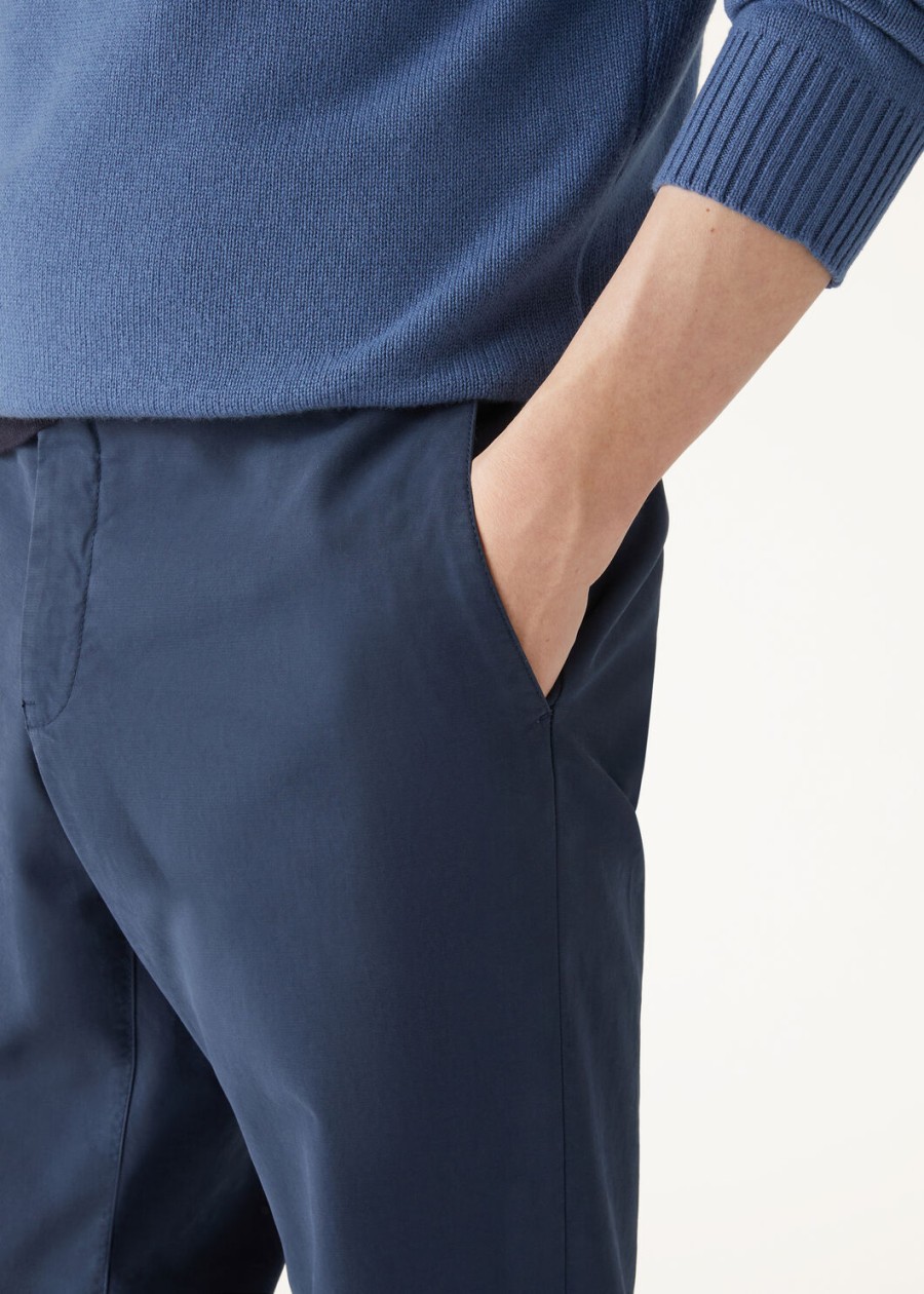 carlo katoenen broek licht babyblauw
