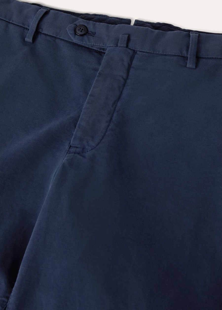 carlo katoenen broek licht babyblauw