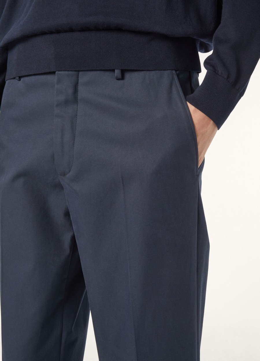 jarno katoenen broek marineblauw oceaan golven