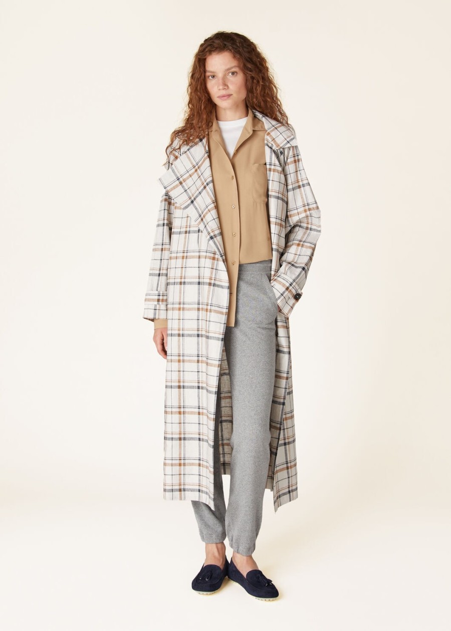 merano baby cashmere flanellen gemêleerde broek