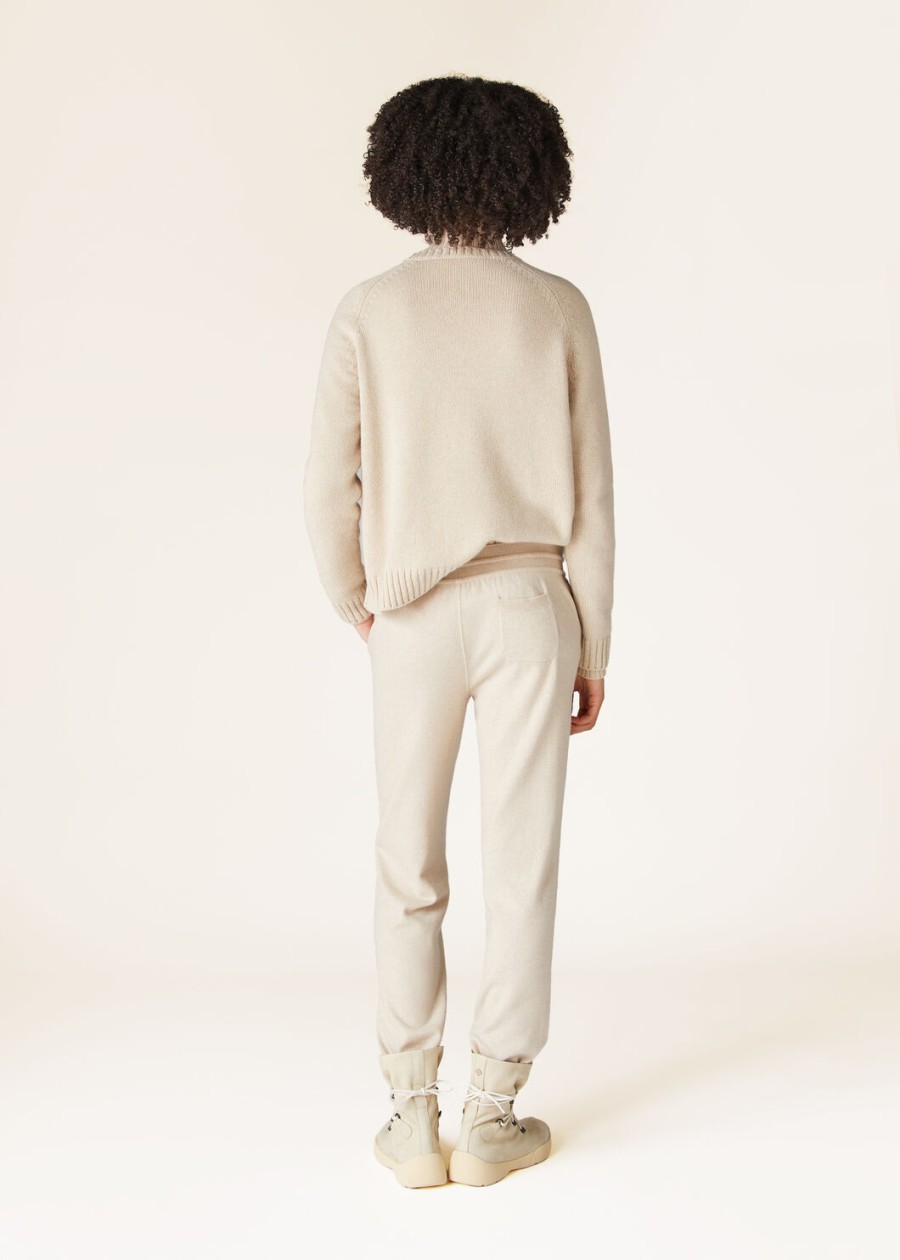 merano baby cashmere melange natuurlijke broek