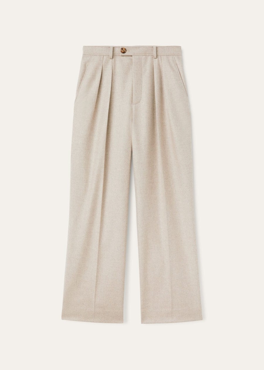 yurik cashmere virgin wool natural felt pants