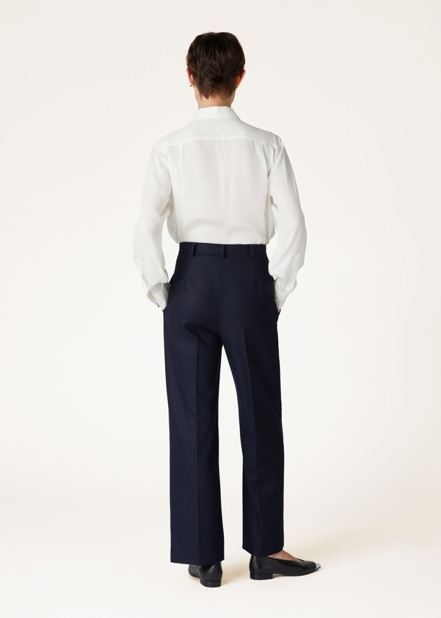 yurik broek kasjmier scheerwol chinees blauw