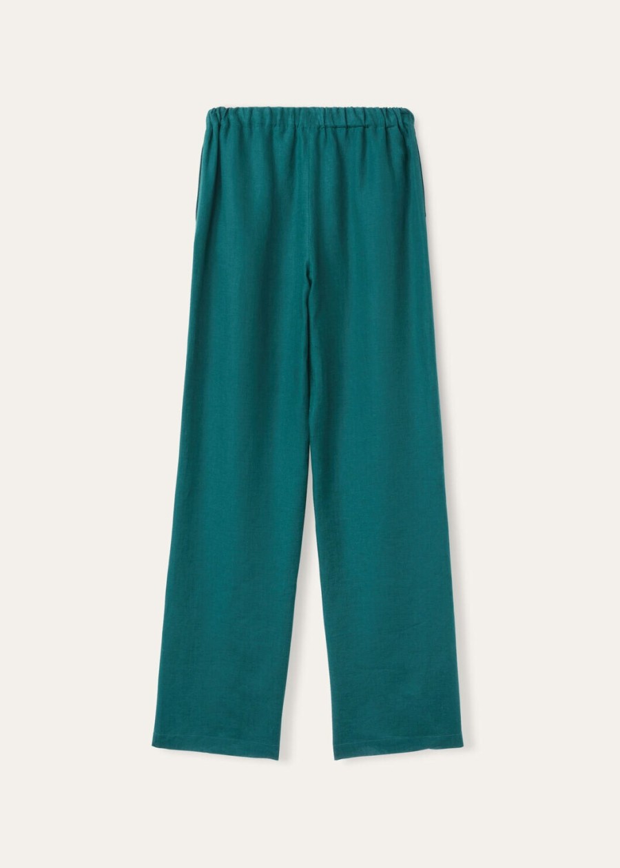 helios-broek in groene spirulina