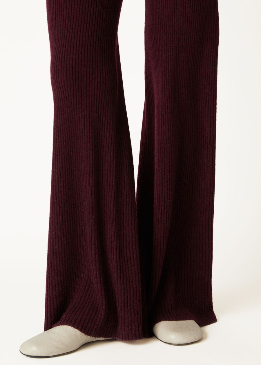 camino zijden kasjmier broek granaat elegantie